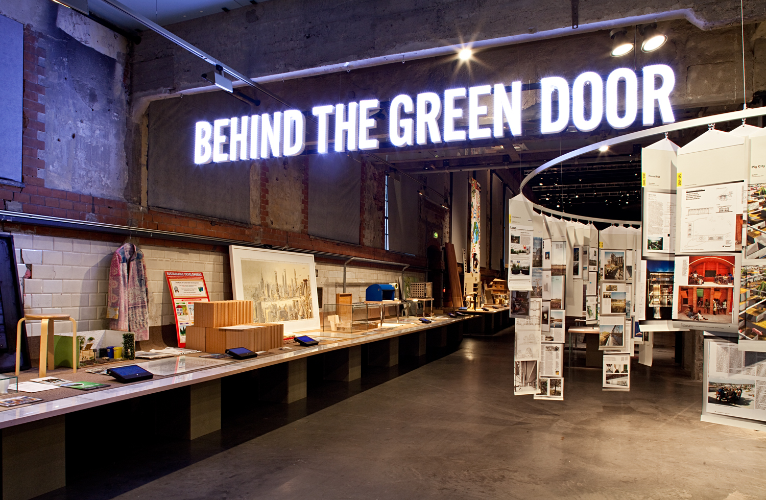 Behind the green door